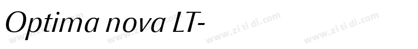 Optima nova LT字体转换
